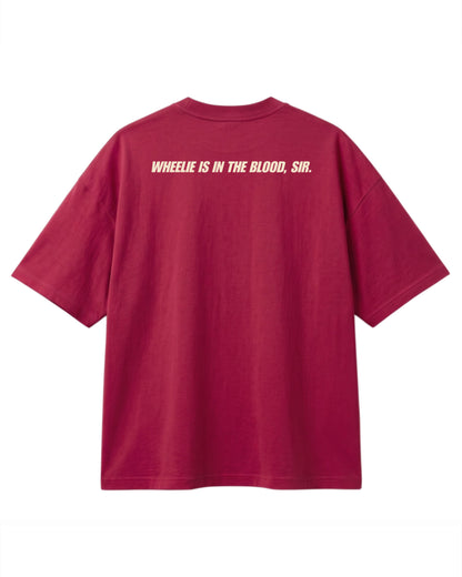 WHEELIE IS IN THE BLOOD / Oversized Tee
