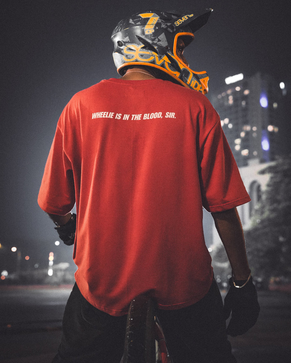 WHEELIE IS IN THE BLOOD / Oversized Tee