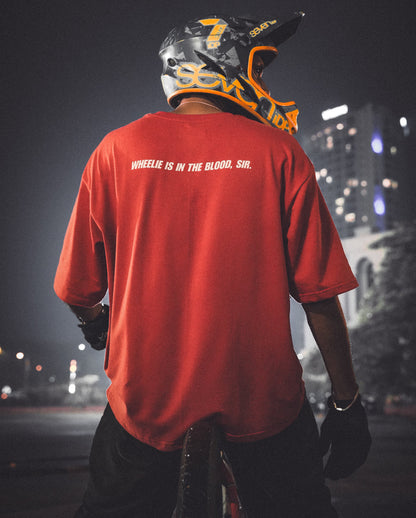WHEELIE IS IN THE BLOOD / Oversized Tee